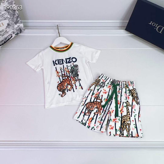 KZ Kids Jungle-print Outfit Set