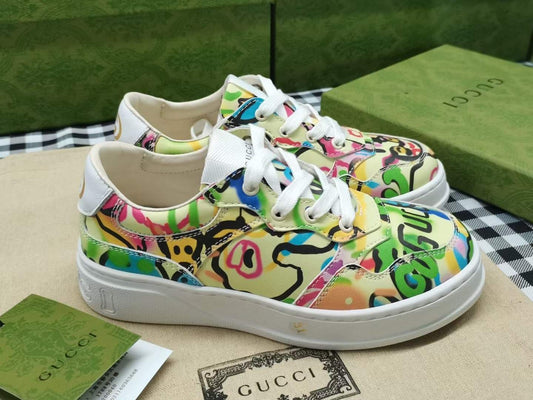 Gucci Kids Bunny Graffiti Sneakers