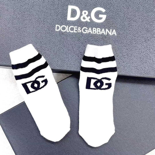 Dolce and Gabana Kids Logo Socks