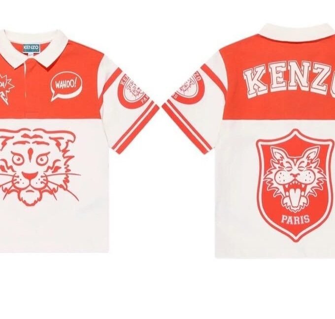 KENZO KIDS  Cotton polo shirt
