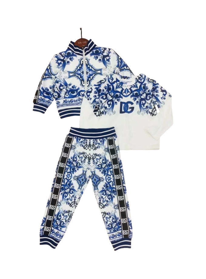 Dolce & Gabbana Kids Majolica-print 3 Set