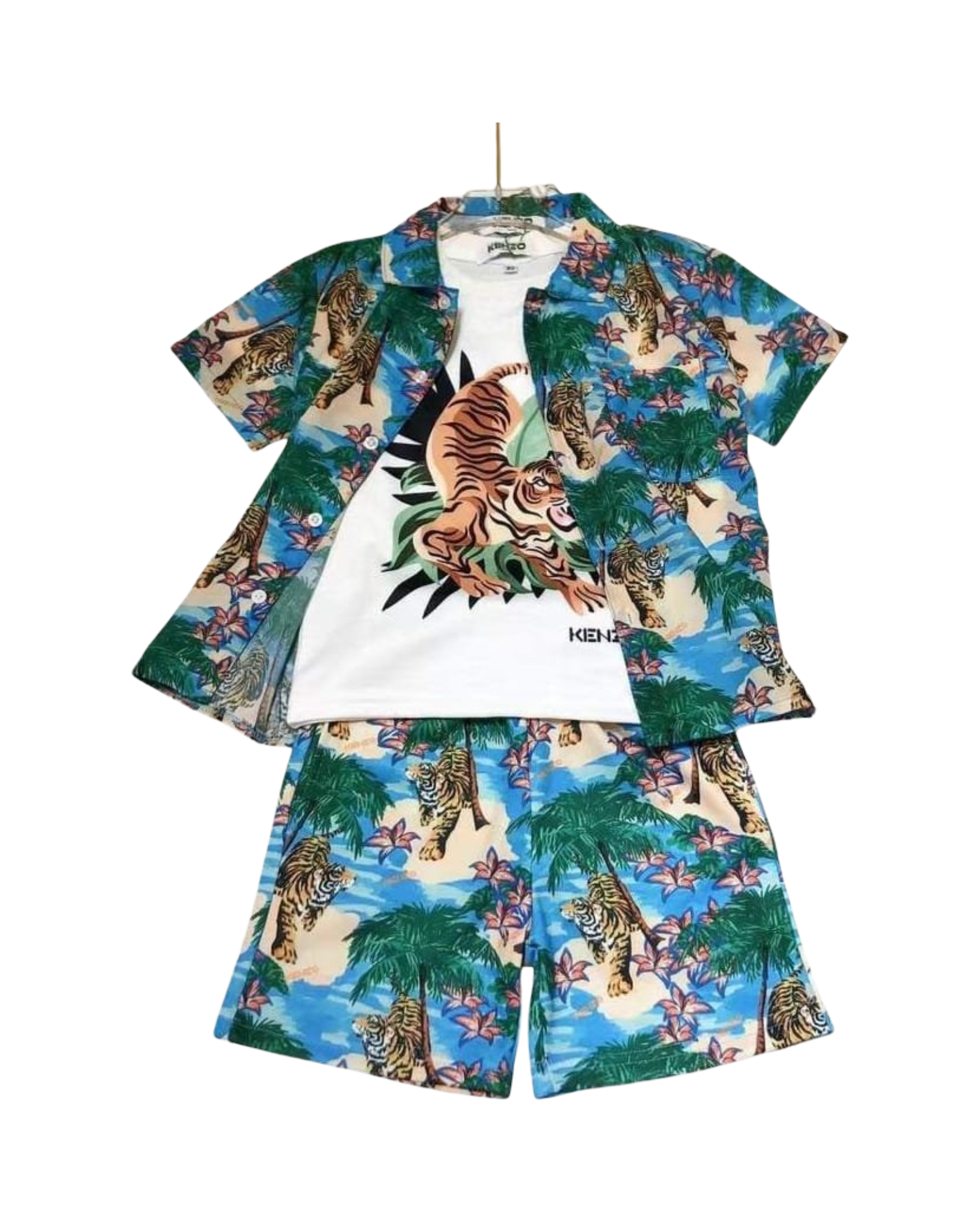 KENZO Kids Logo Print Summer Set