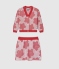 KENZO KIDS poppy pattern V-neck cardigan set - Image 3