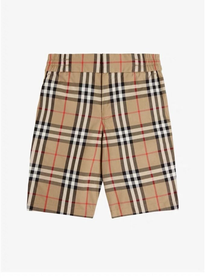 Burberry Vintage Check elastic cotton shorts