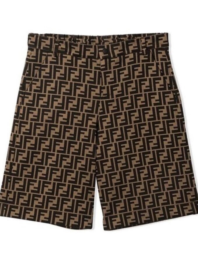Fendi Kids FF-motif shorts