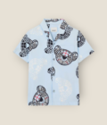Burberry Kids Set Thomas bear print stretch cotton shirt