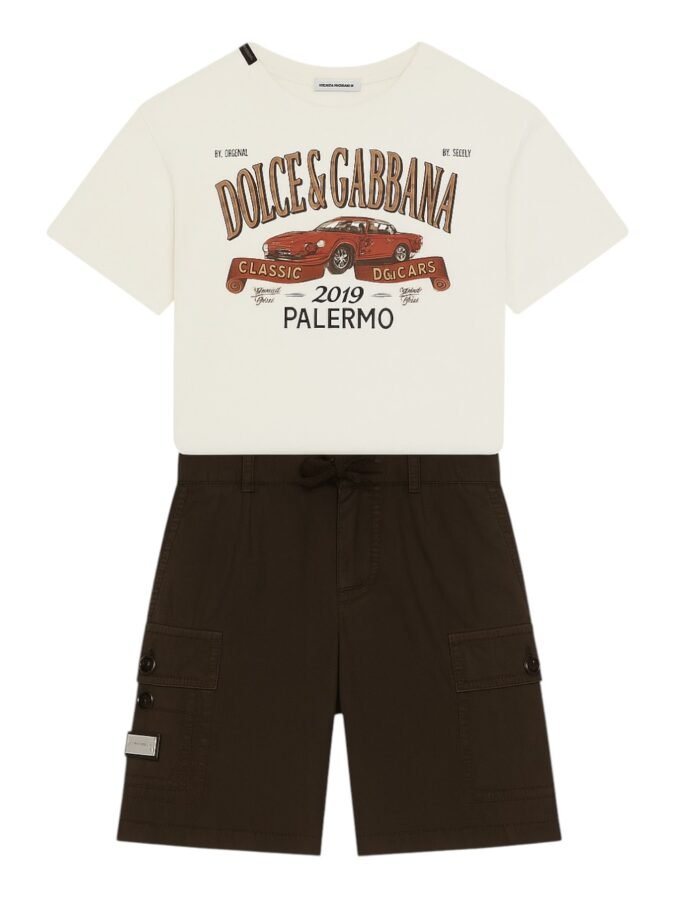 Dolce & Gabbana Kids print cotton T-shirt & short