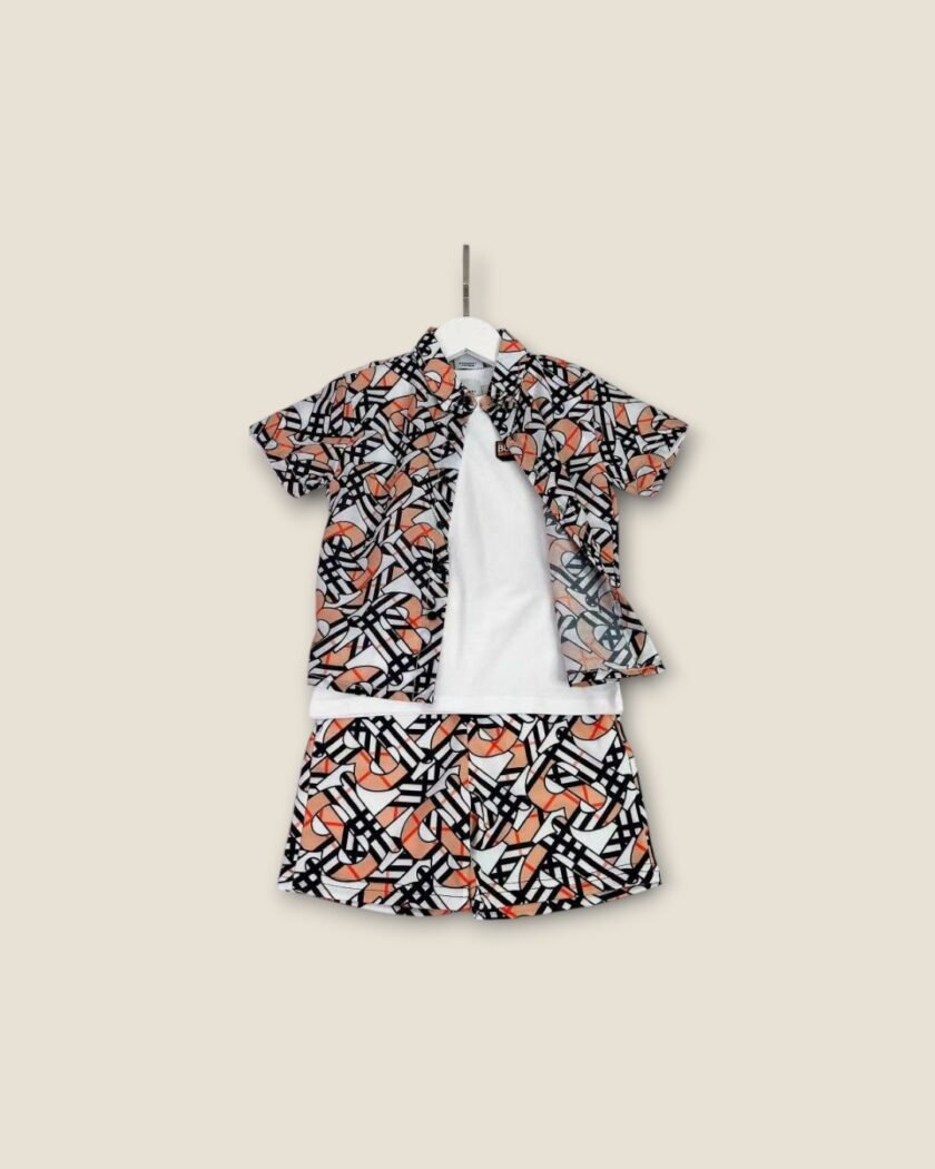 Burberry Kids Logo Print Summer Set