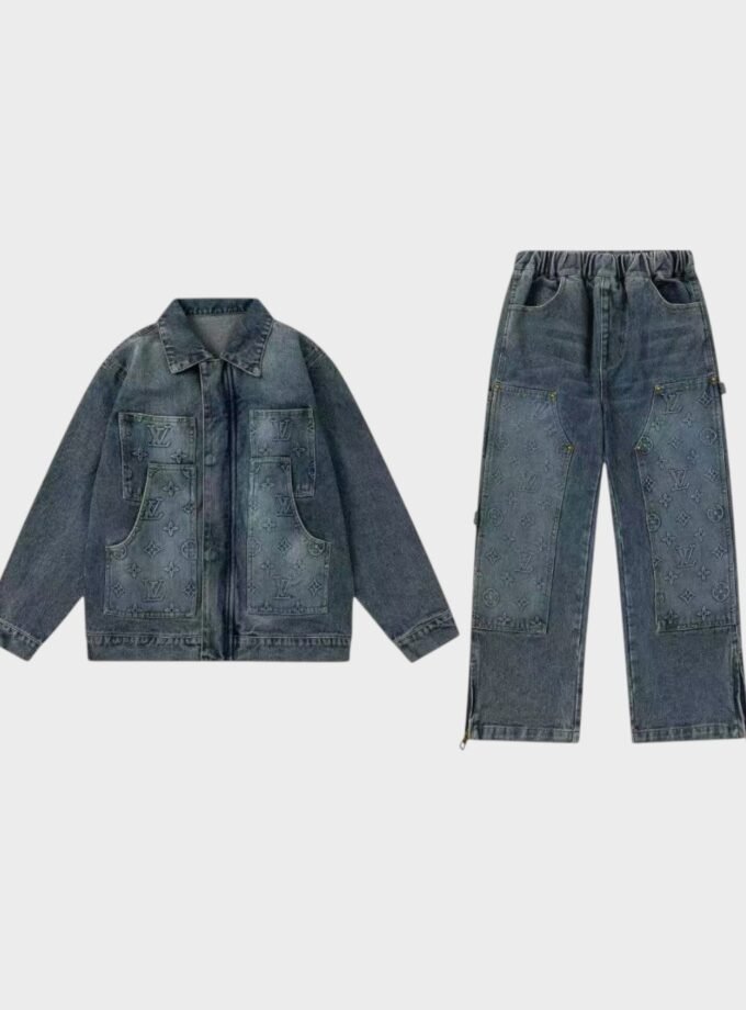 Louis Vuitton denim jeans set