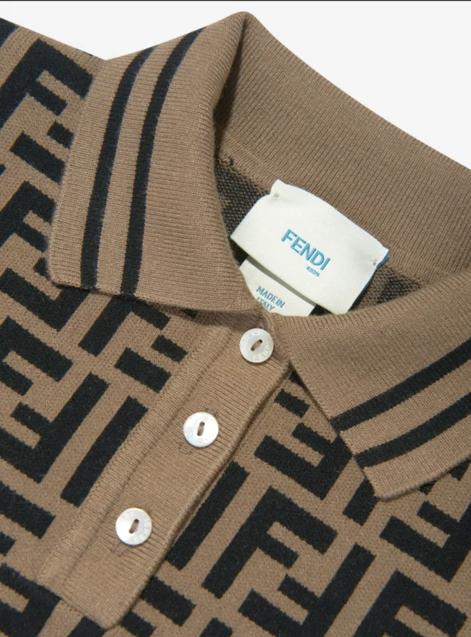 Fendi classic cotton jacquard fabric
