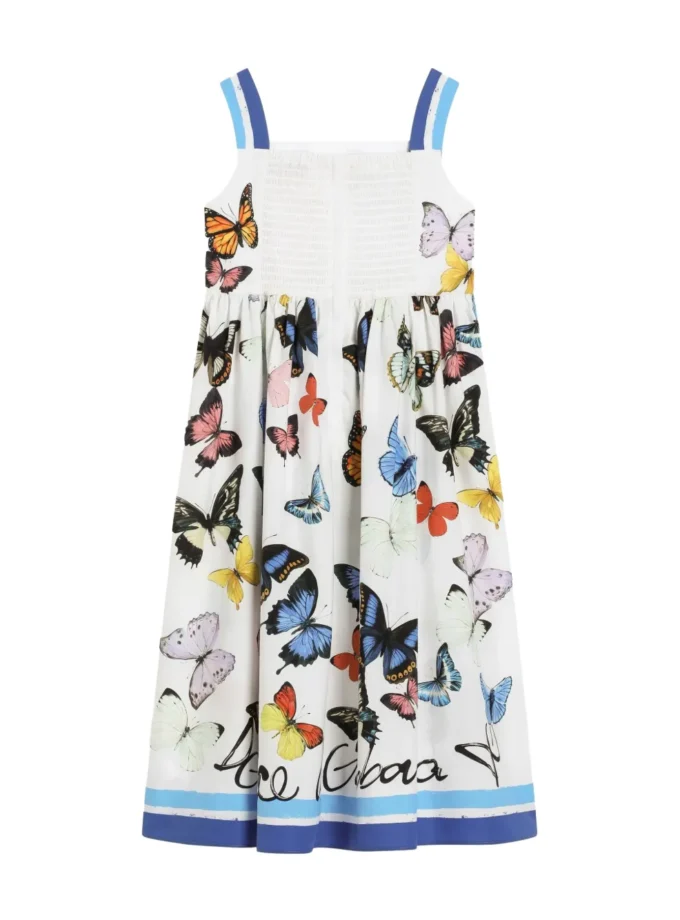 Dolce & Gabbana Kids butterfly-print dress