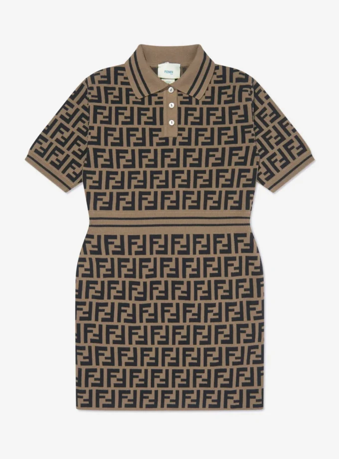 Fendi classic cotton jacquard fabric