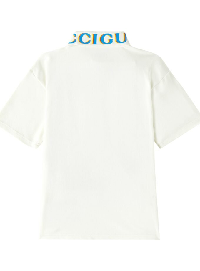 Gucci Children's printed cotton polo shirt