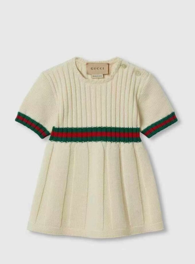 GUCCI
Gucci newborn cotton dress with web ribbon