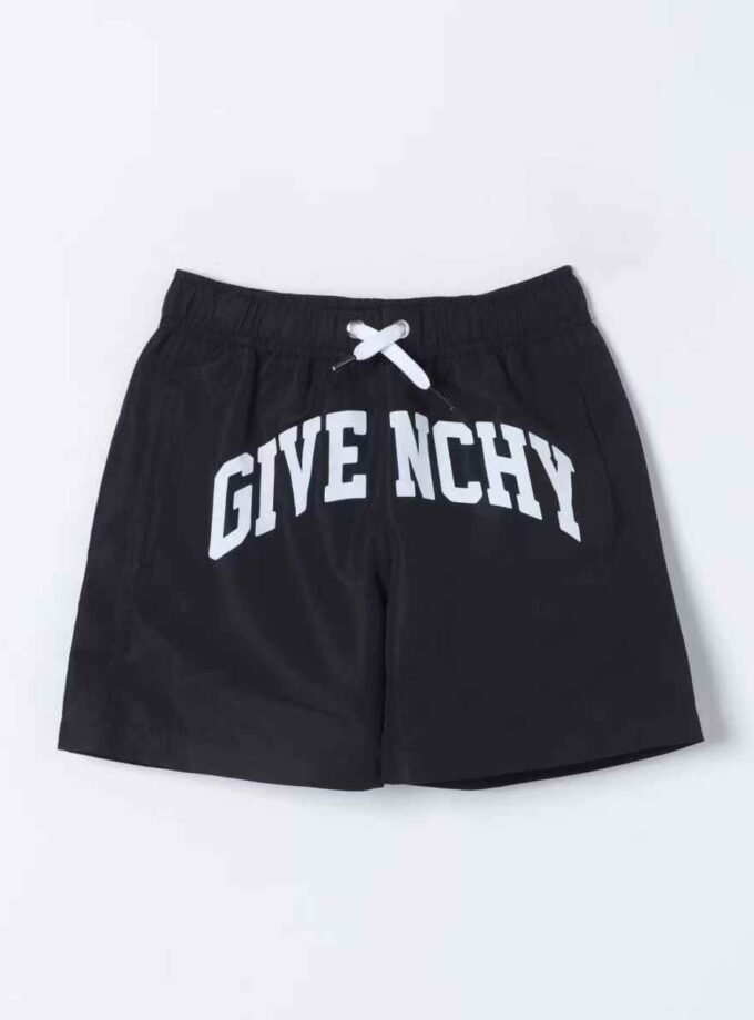 Givenchy Kids
logo-print drawstring shorts