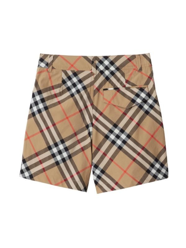Burberry Kids
Vintage-Check print cotton shorts