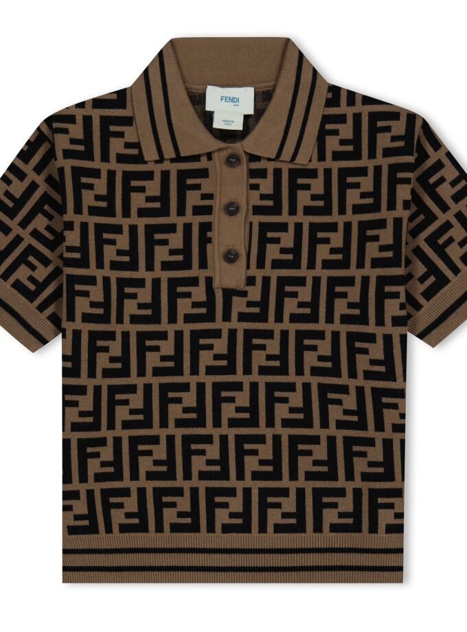 Fendi kids Knit Polo Shirt