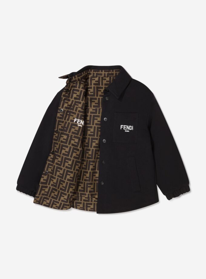 Fendi Kids
revisable FF-monogram print shirt jacket