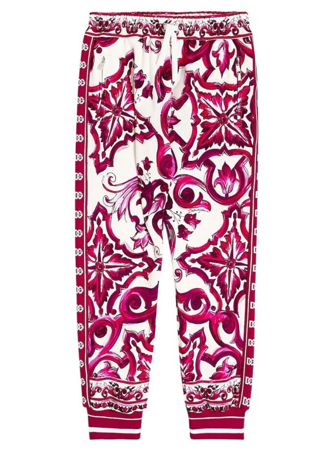 Majolica Print Jersey Track pants and top set