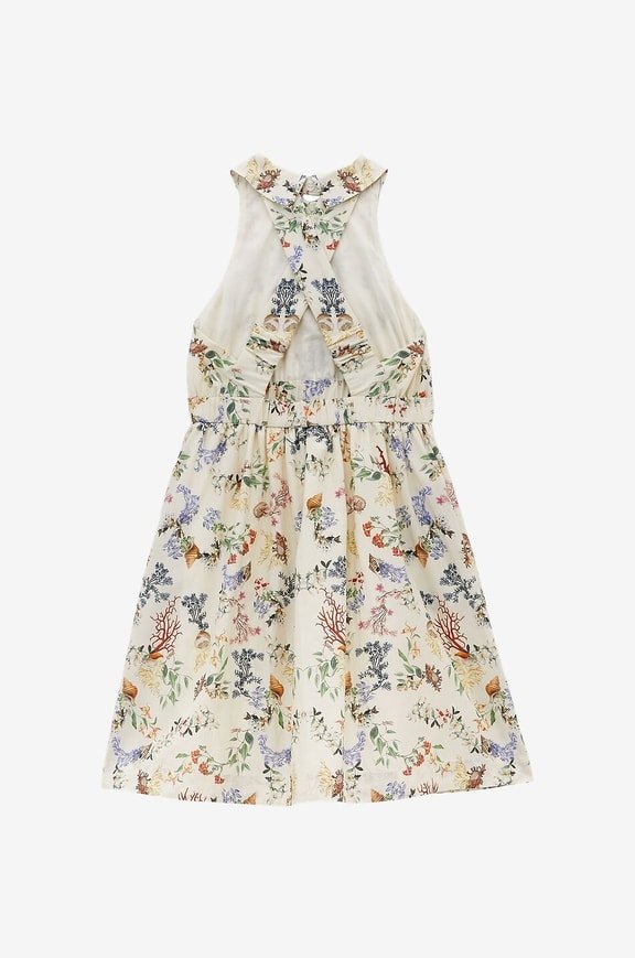 Burberry Rhoda Coral sleeveless girl's cotton dress