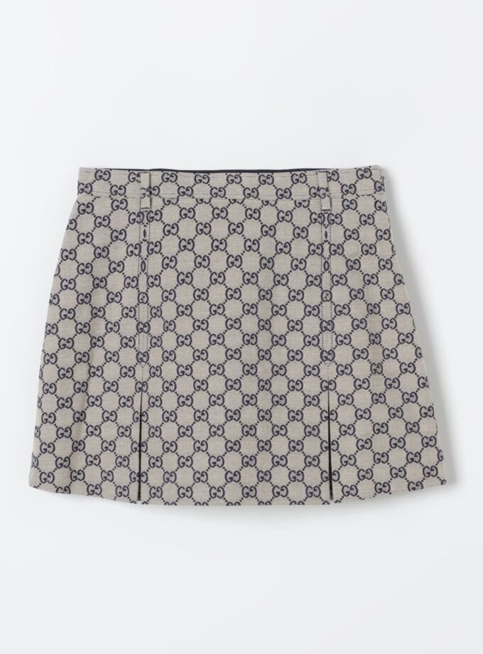 Gucci Kids-patterned pleated mini skirt