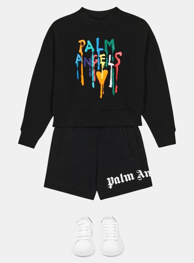 Palm Angels
Kids Dripping T-Shirt - Black/Multi