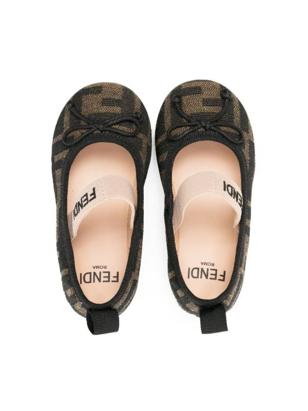 Fendi kids plum shoe