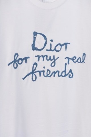 Dior kids
logo-print cotton T-shirt