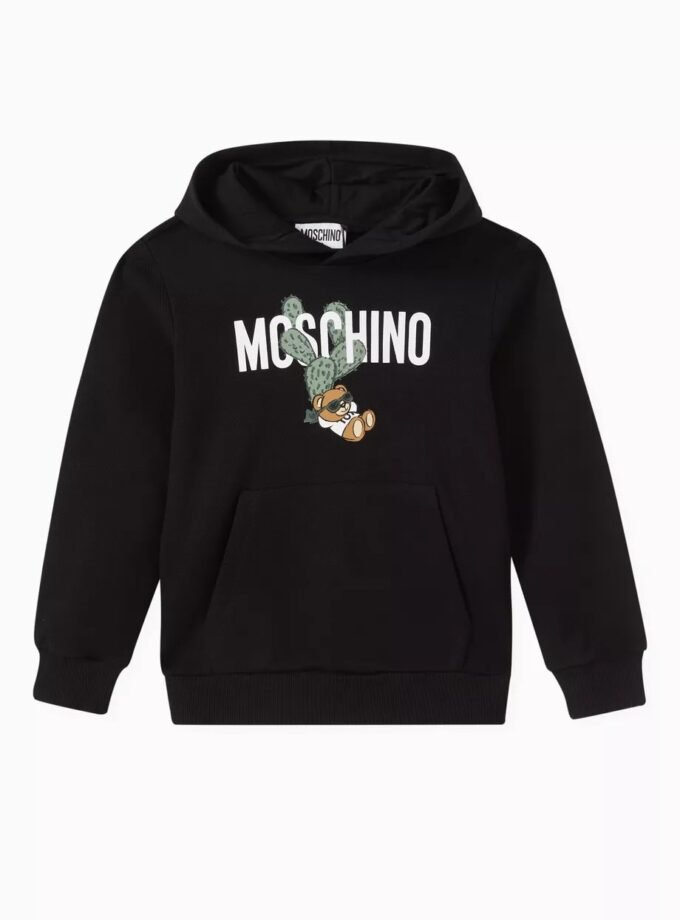 Moschino Kids Cotton printed hoodie