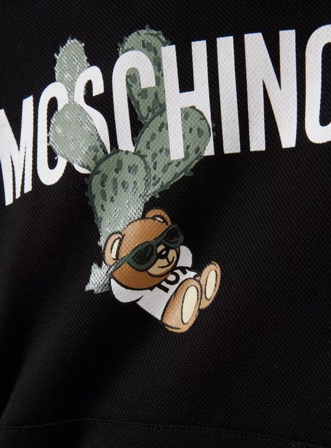 Moschino Kids Cotton printed hoodie