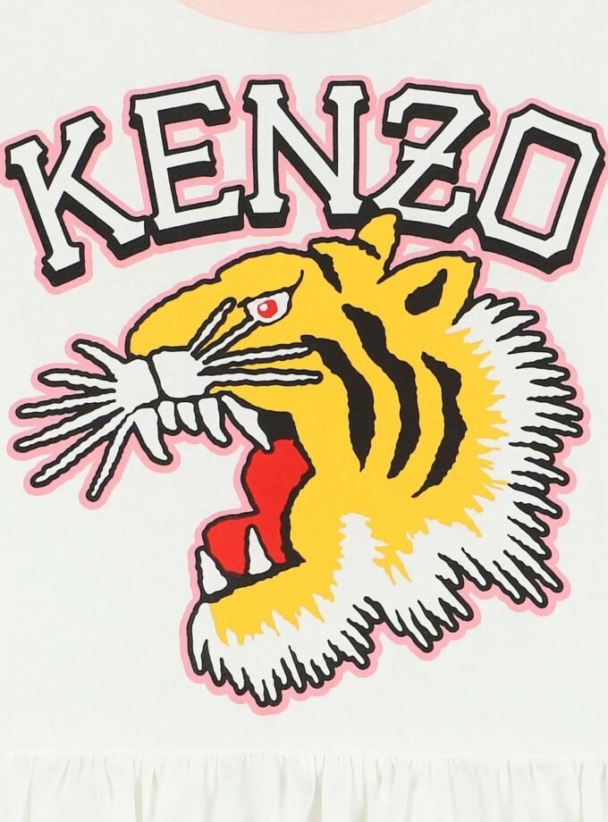 KENZO KIDS
Girls Ivory Varsity Tiger Dress