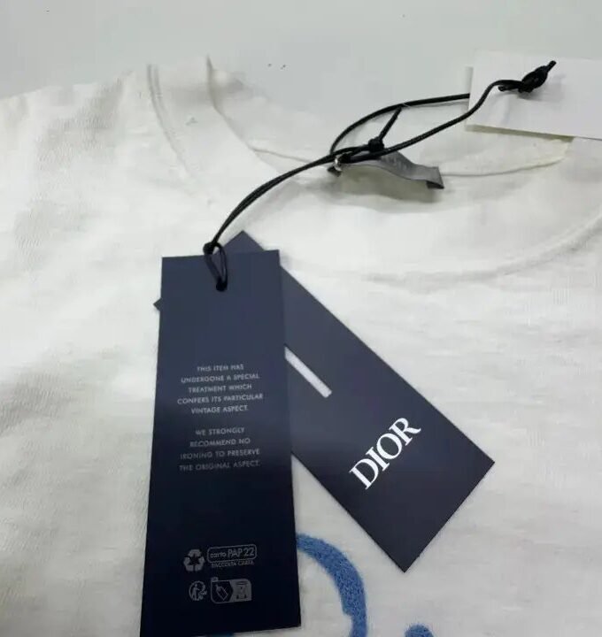 Dior kids
logo-print cotton T-shirt