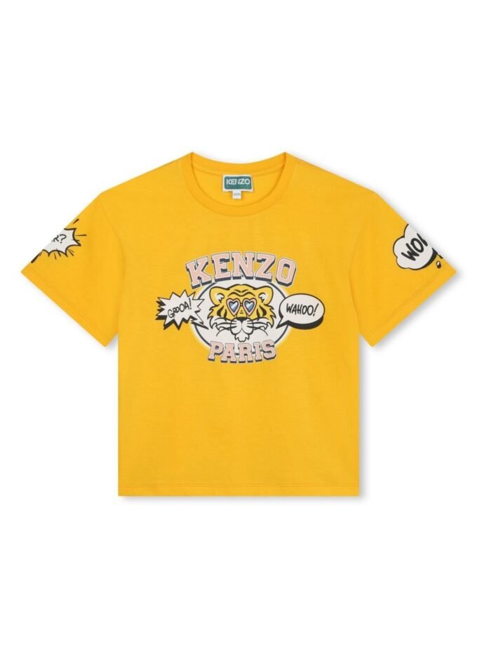 Kenzo Kids
Tiger Head-print cotton T-shirt