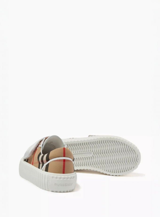 Burberry Follow Mark Check Sneakers