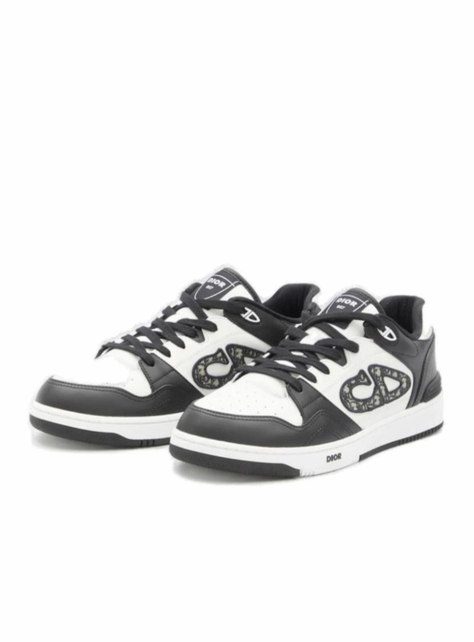 Dior Oblique kids trainers - Black White