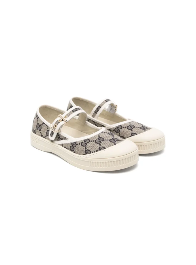 Gucci Kids GG canvas loafers