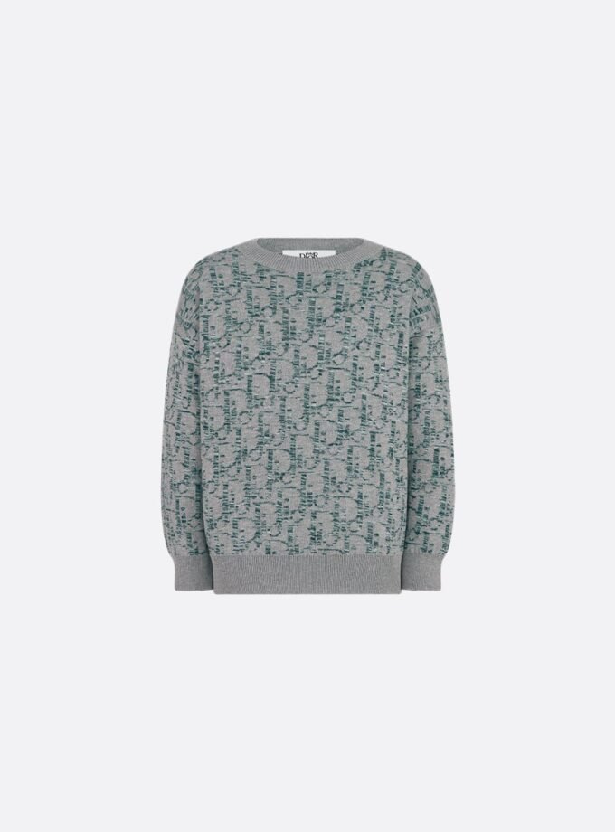 Gradient grey black and blue Dior Oblique Jacquard