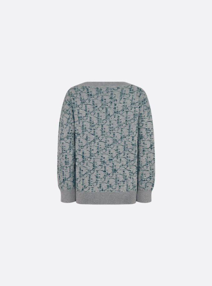 Gradient grey black and blue Dior Oblique Jacquard