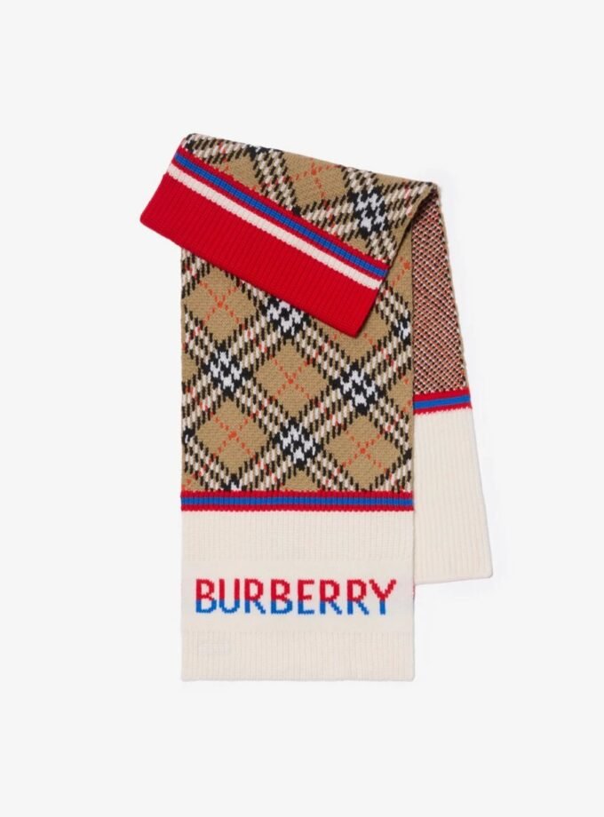 Core Jacquard Burberry kids Cashmere Blend