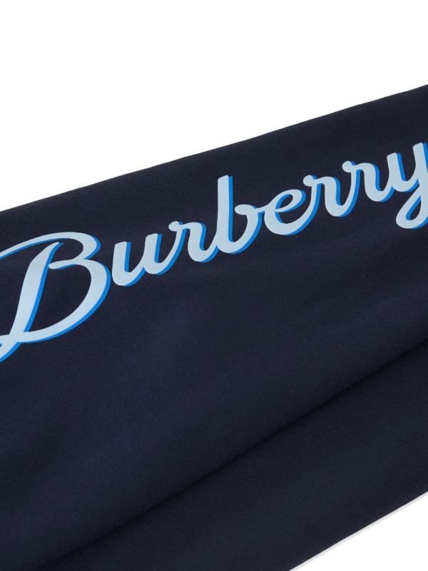 Burberry Kids
logo script-print track trousers and t shirt set