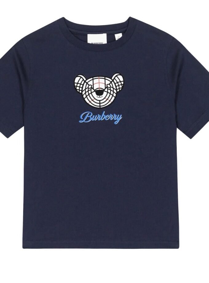 Burberry Kids
logo script-print track trousers and t shirt set
