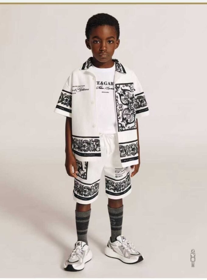 Short-sleeved Jersey T-shirt with Short set Dolce&Gabbana Print