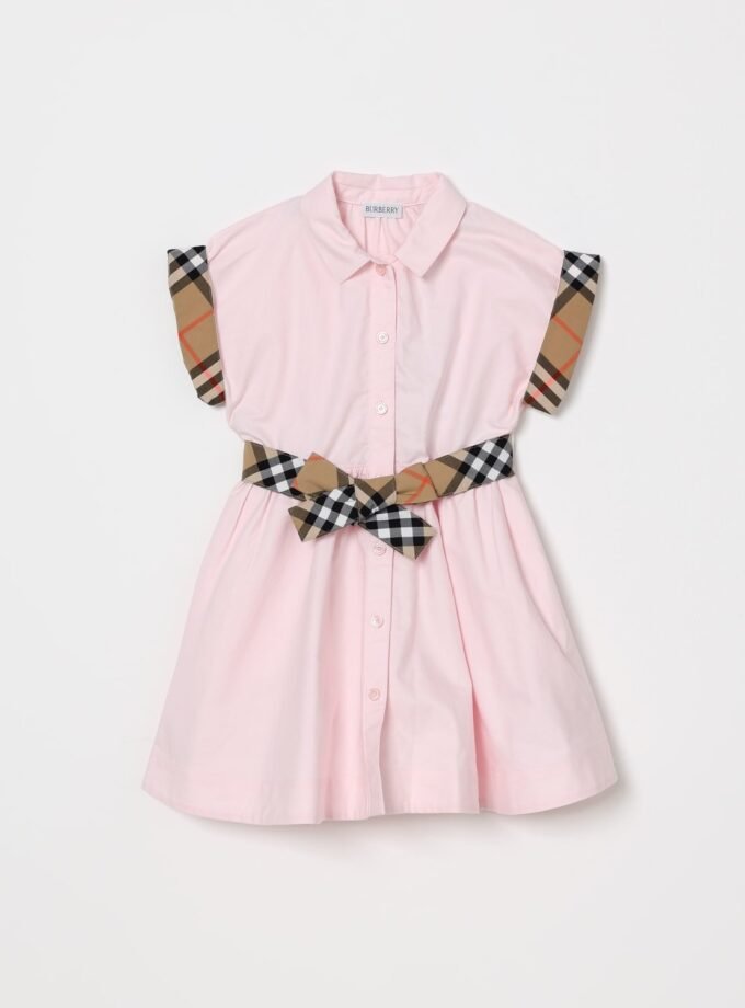 Check Trim Cotton BURBERRY Shirt Dress
Ice pink
2 Colours