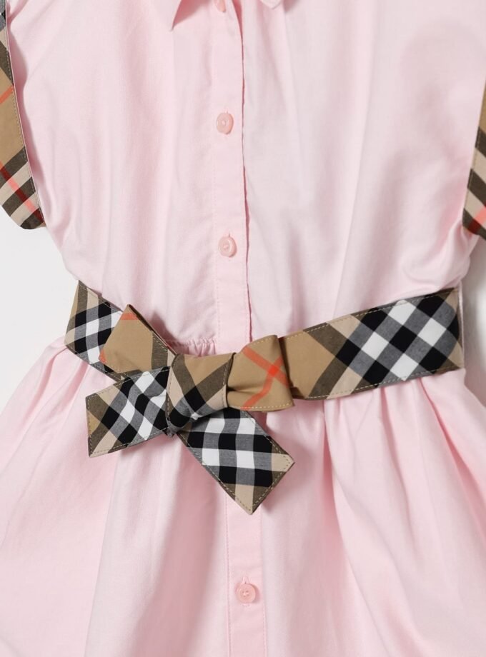 Check Trim Cotton BURBERRY Shirt Dress
Ice pink
2 Colours
