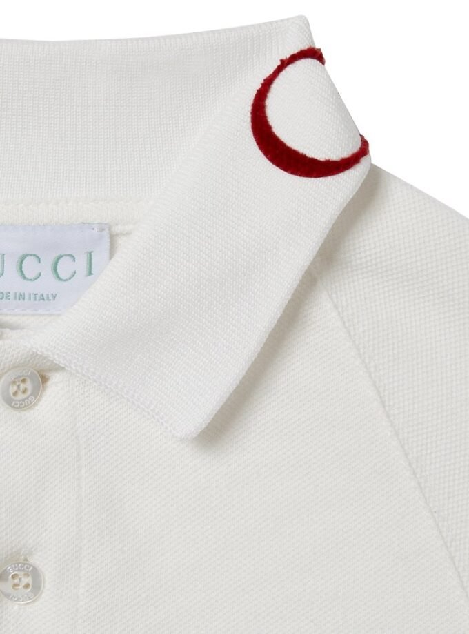 GUCCI Children's stretch cotton polo shirt