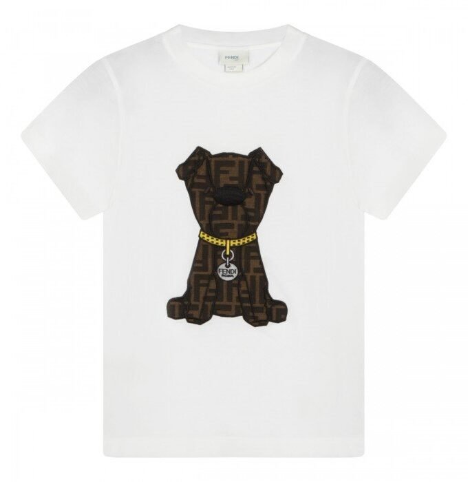 Fendi T-Shirt with Dog Logo