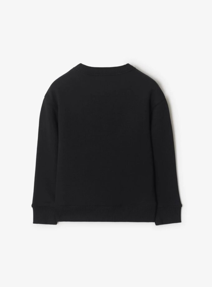 Black Sweatshirt with logo Burberry Kids