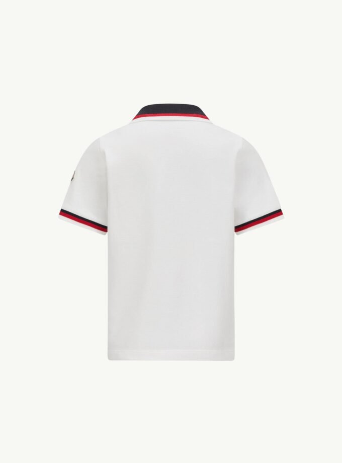 Moncler kids
shortsleeved polo white shirt