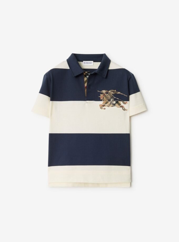 Children's Burberry stretch cotton polo shirt