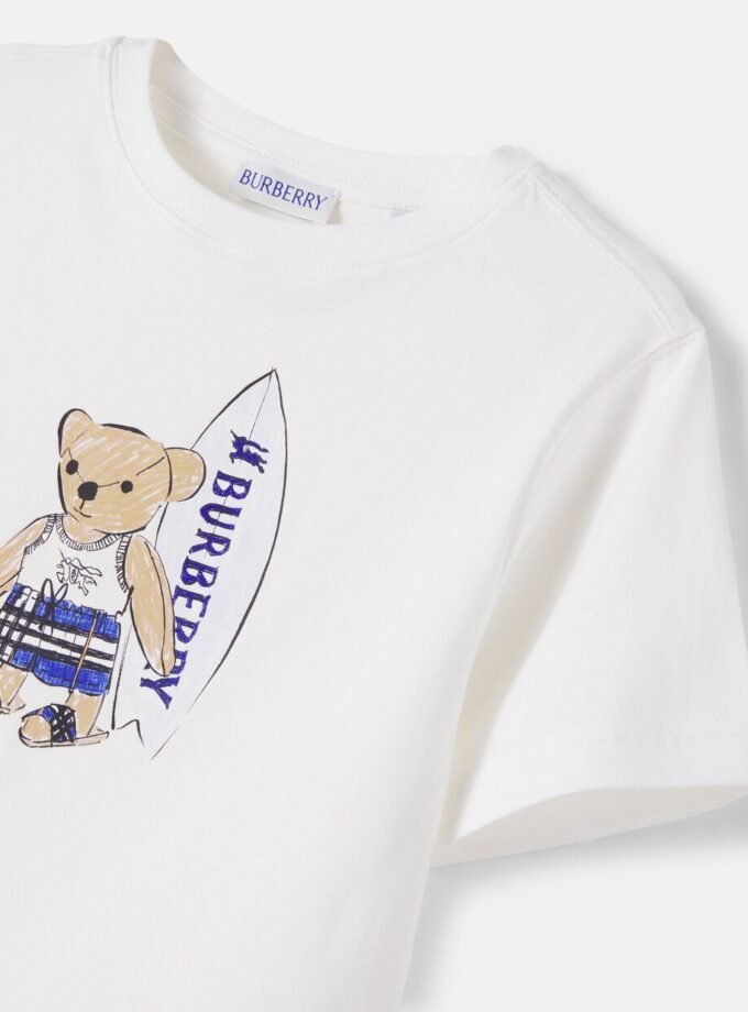 Surfer Bear Cotton T-shirt